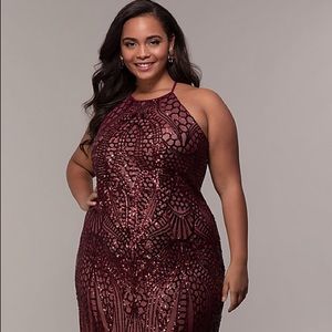 Art-Deco-Inspired Sequin Long Formal Dress